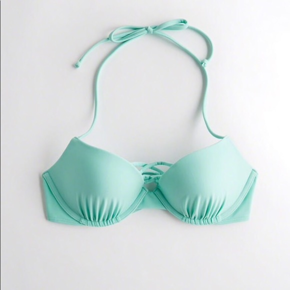 Hollister turquoise strappy pushup plunge size 36D - Picture 3 of 4